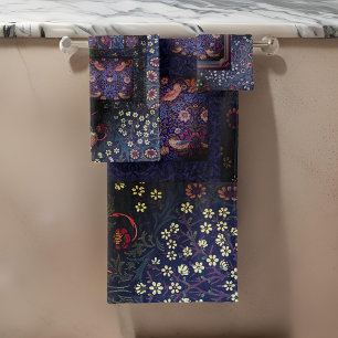 William *Morris Blackthorne Strawberry Thief   Bath Towel Set