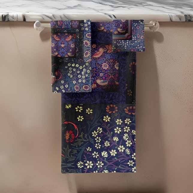 William *Morris Blackthorne Strawberry Thief | Bath Towel Set (Creator Uploaded)