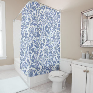 William Morris Blue and White Thistle Custom