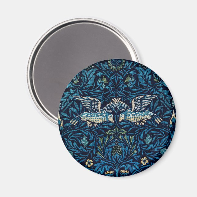 William Morris Blue Birds Tapestry Classic Magnet (Front/Back)