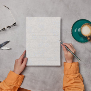 William Morris Blue Floral Pattern Vintage Lined  Letterhead