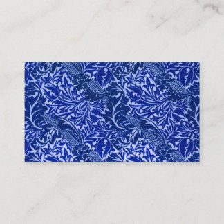 William Morris Blue Leaves Reception Seating Card