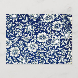 William Morris - Blue Mallow Postcard