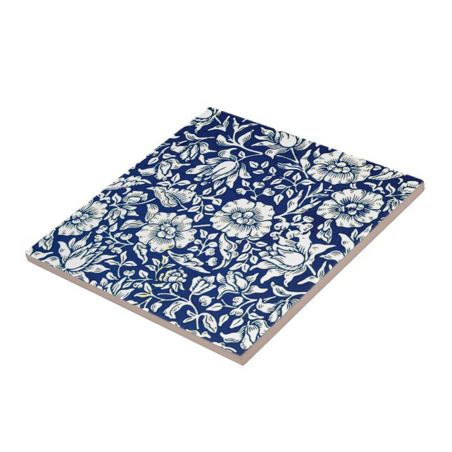 William Morris - Blue Mallow Tile (Side)