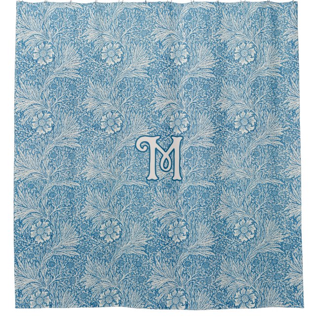 William Morris Blue Marigold Monogram (Front)