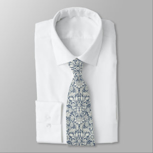 William Morris Blue "Sunflower" Neck Tie