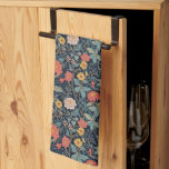 William Morris Blue Teal Arts & Crafts Floral Kitchen Towel<br><div class="desc">A beautiful, intricate William Morris floral pattern kitchen towel featuring stylized flowers in salmon, teal, yellow, and cream against a deep navy background. Perfect for adding timeless Arts Crafts decor style to any kitchen decor. This classic, rich design is ideal for fans of historic textile prints. Created by Simply Farmhouse...</div>