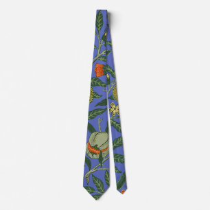 William Morris Blue Wallpaper Pattern Tie