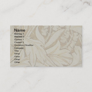 William Morris Bluebell Tapestry Design Business Card