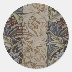 William Morris Bluebell Tapestry Design Classic Round Sticker