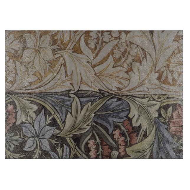 William Morris Bluebell Tapestry Design Cutting Board (Front)