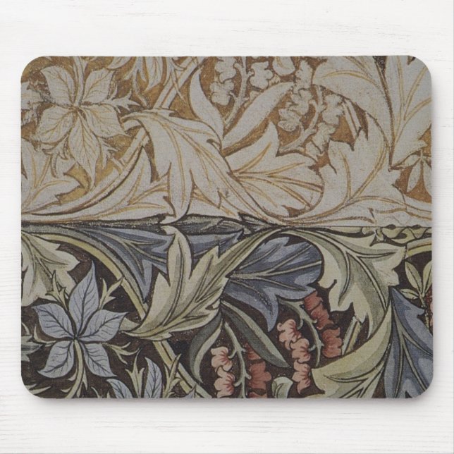 William Morris Bluebell Tapestry Design Mouse Pad (Front)