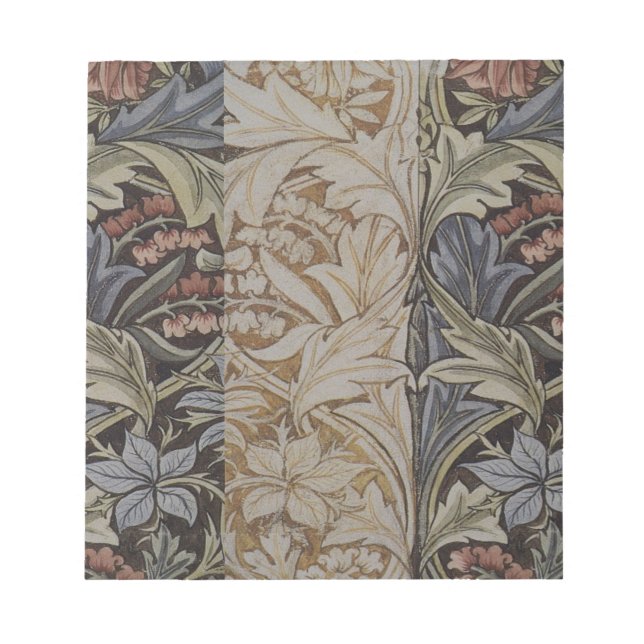 William Morris Bluebell Tapestry Design Notepad (Front)