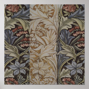 William Morris Bluebell Tapestry Design Poster