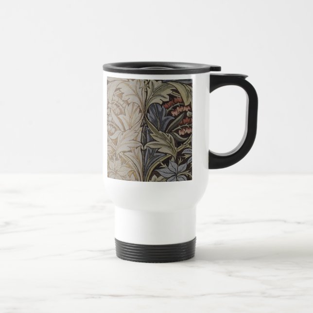 William Morris Bluebell Tapestry Design Travel Mug (Right)