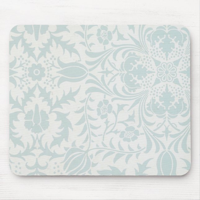 William Morris Borage Ceiling Paper in Blue Mouse Pad (Front)
