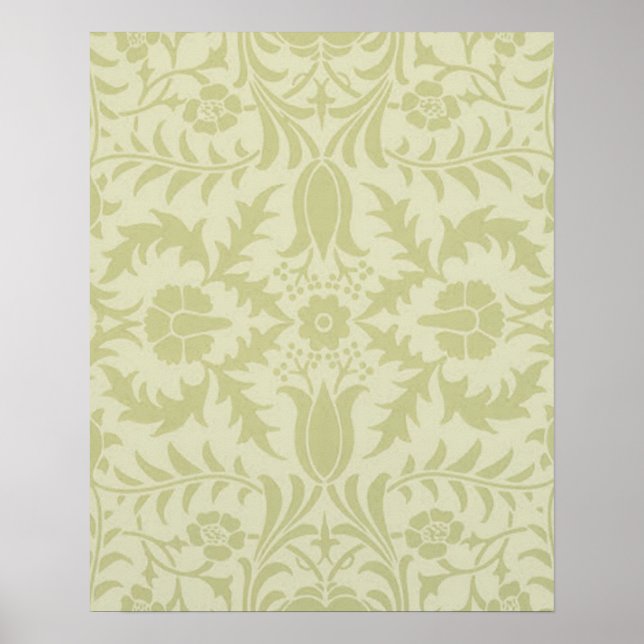 William Morris Borage Wedding Soft Green Poster (Front)