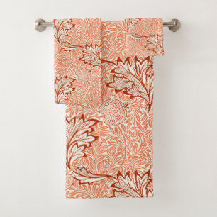 William Morris Botanical Apple Design Bath Towel Set