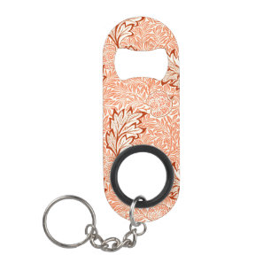 William Morris Botanical Apple Design Keychain Bottle Opener