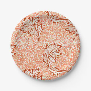 William Morris Botanical Apple Design Paper Plate
