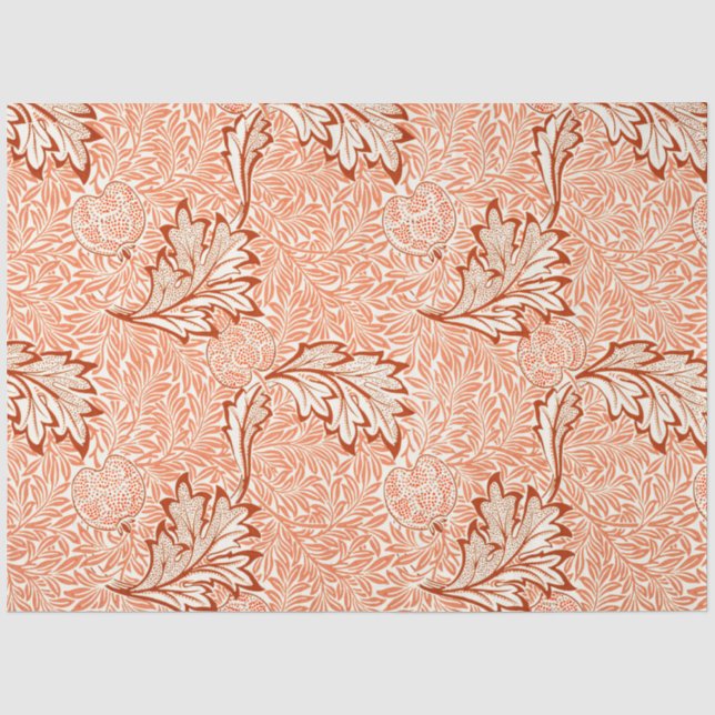 William Morris Botanical Apple Design Tissue Paper (Front)