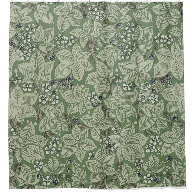 William Morris Bramble Shower Curtain (Front)