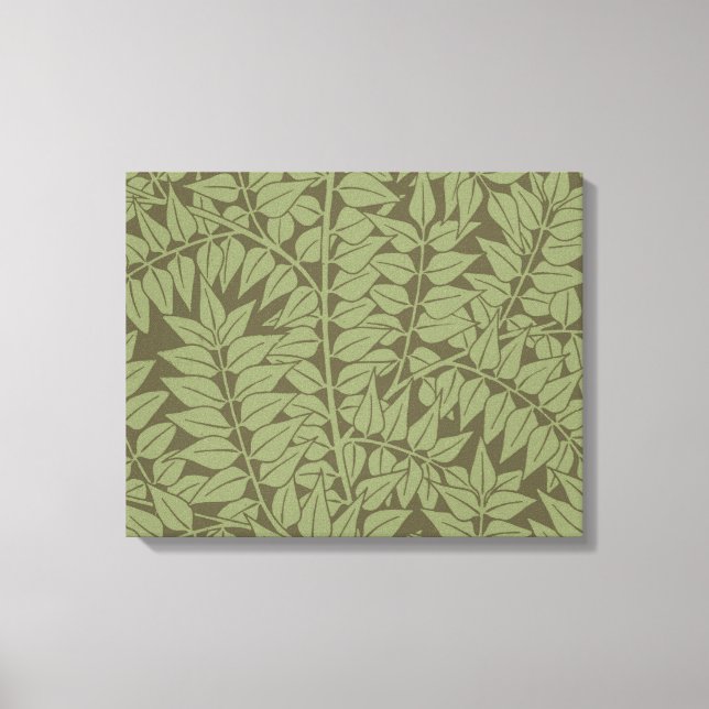 William Morris Branch Art Nouveau Classic Design Canvas Print (Front)