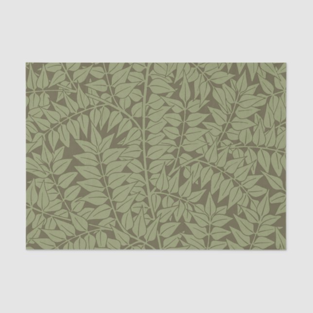 William Morris Branch Art Nouveau Classic Design Tissue Paper (Front)