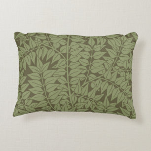 William Morris Branch Leaves Wallpaper Accent Pillow