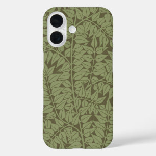 William Morris Branch Leaves Wallpaper iPhone 16 Case