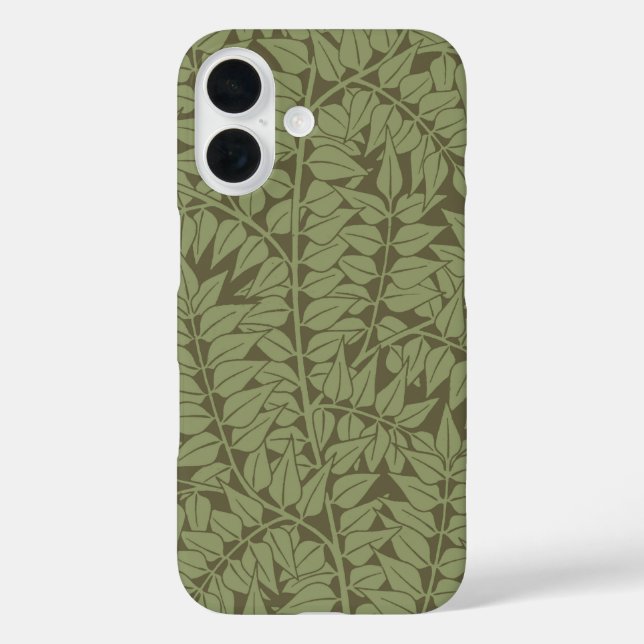 William Morris Branch Leaves Wallpaper Case-Mate iPhone Case (Back)