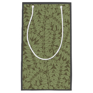 William Morris Branch Leaves Wallpaper Small Gift Bag
