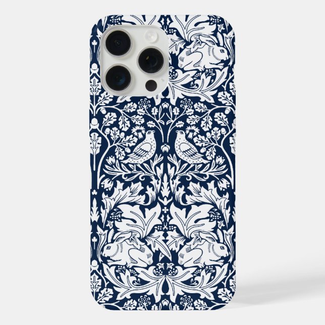 William Morris Brer Rabbit Pattern  iPhone Case (Back)