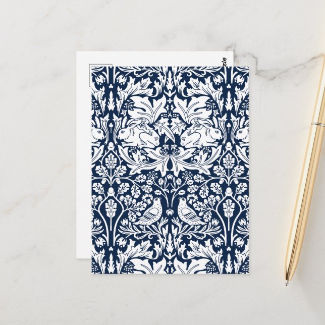 William Morris Brer Rabbit Pattern  Postcard (Front/Back In Situ)