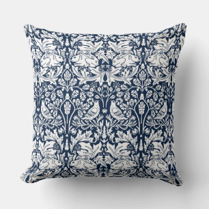 William Morris Brer Rabbit Pattern  Throw Pillow
