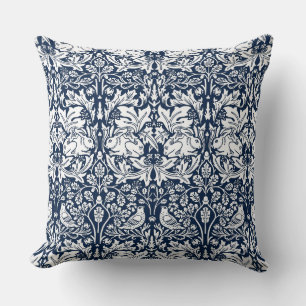 William Morris Brer Rabbit Pattern  Throw Pillow