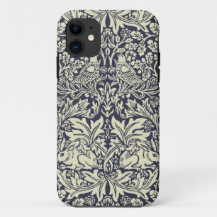 William Morris Brer Rabbit Vintage Blue Pattern iPhone 11 Case