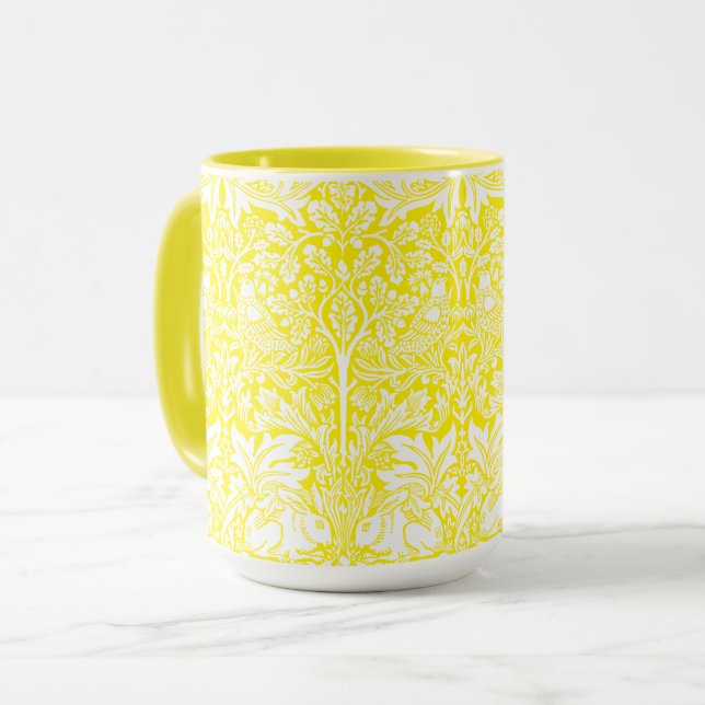William Morris Brer Rabbit Vintage Pattern Mug (Front Left)