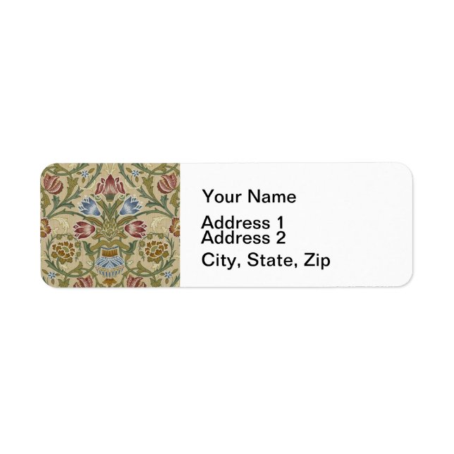William Morris Brocade Floral Wallpaper Pattern (Front)