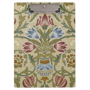 William Morris Brocade Floral Wallpaper Pattern Clipboard