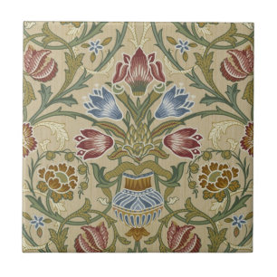 William Morris Brocade Floral Wallpaper Pattern Tile