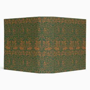 William Morris Brother Rabbit Amber Black Pattern Binder