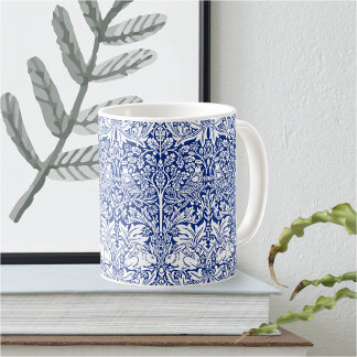 William Morris Brother Rabbit Blue Vintage Coffee Mug