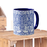 William Morris Brother Rabbit Blue Vintage Pattern Mug<br><div class="desc">This design originally printed on cotton is “Brother Rabbit”. It was created in 1881 by William Morris (1834-1896). William Morris was an influential 19th century designer.</div>