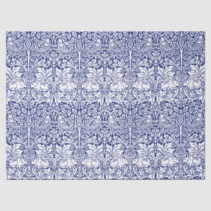 William Morris Brother Rabbit Blue Vintage Pattern Tissue Paper