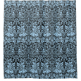 William Morris Brother Rabbit Light Blue Black