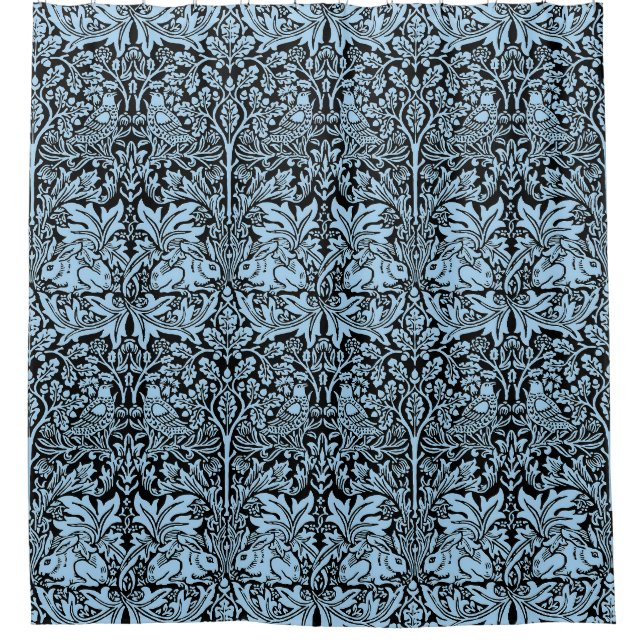 William Morris Brother Rabbit Light Blue Black (Front)