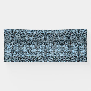 William Morris Brother Rabbit Light Blue Black Banner