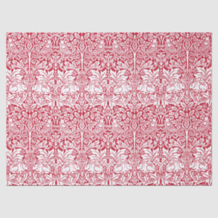William Morris Brother Rabbit Red Vintage Pattern Tissue Paper