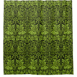 William Morris Brother Rabbit Sage Green Black